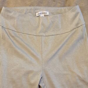 Dear Scarlett Light Gray Cropped Wide-Waist Pants